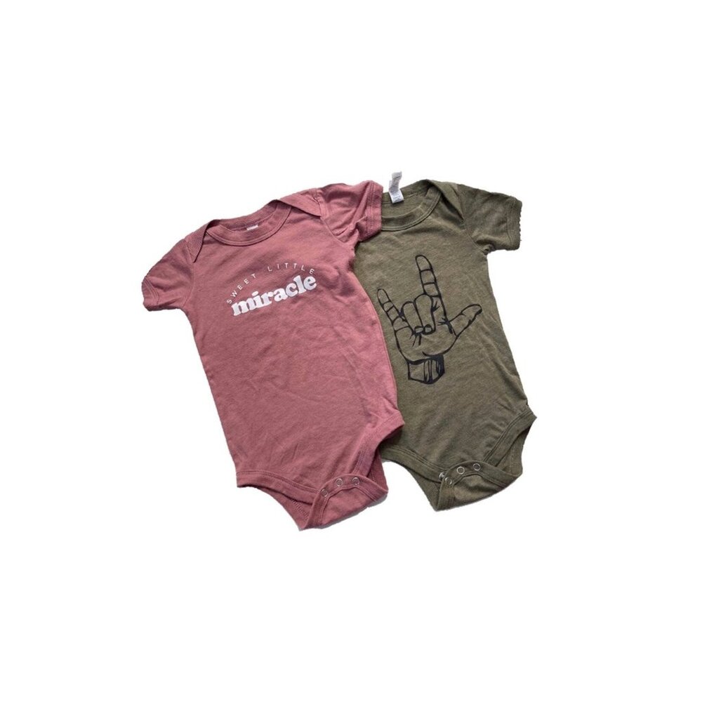 Bundle Small Shop Graphic Bodysuits 12/18 Mo